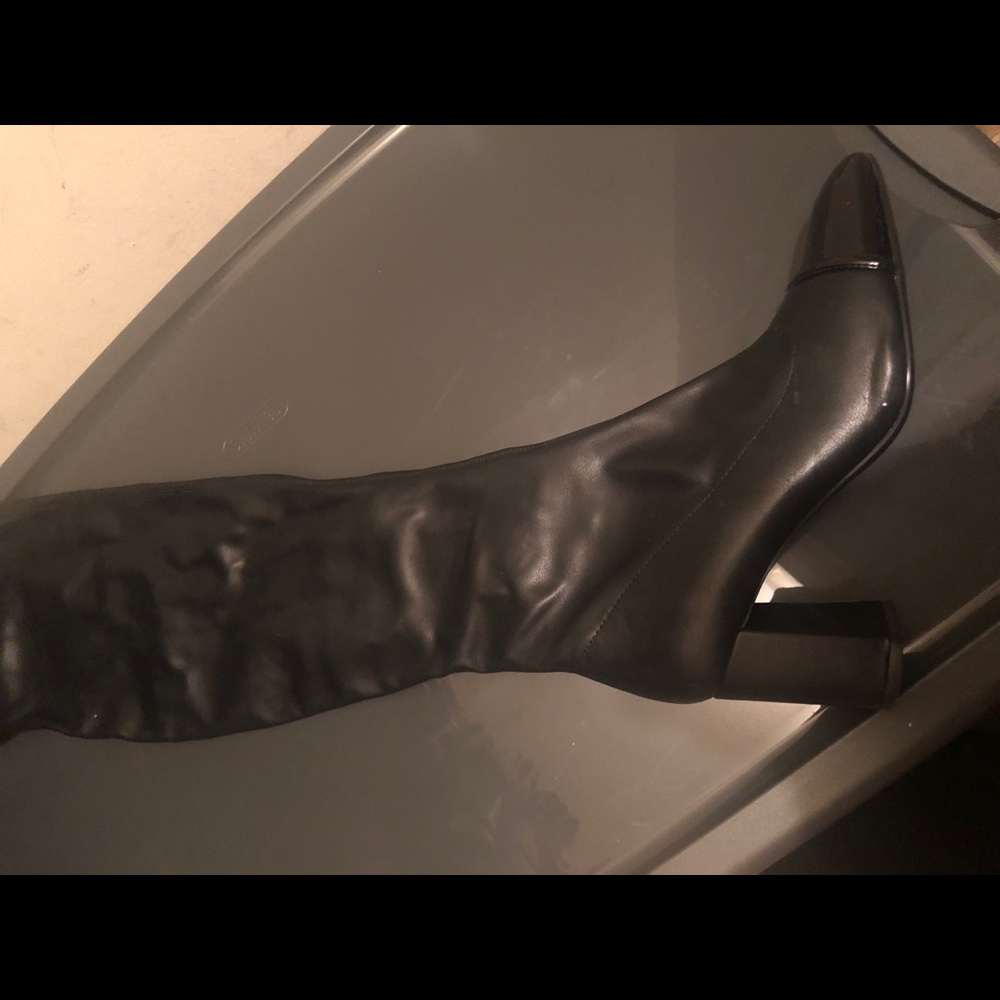 Over the knee zara leather boots